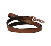Benji & Flo Deluxe Leather Padded Dog Lead Tan/rose Gold (One Size)