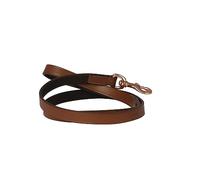 Benji & Flo Deluxe Padded Leather Dog Lead 120cm (Tan/Rose Gold)