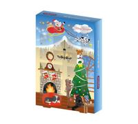 Benji & Flo Dog Advent Calender (Pack Of 6) Green/red (One Size)