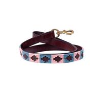 Benji & Flo Sublime Polo Leather Dog Lead 115cm (Grape/Riviera)
