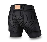 BenKen 3D EVA Padded Shorts Hip Butt Protective Padded Short Pants Breathable Impact Protection Shorts Protective Gear Drop Resistance for Skateboarding Snowboard Skating Riding Cycling