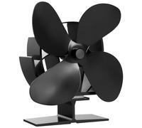 BenkerEsti Wood Stove Fan 4 Blades Silent Operation for Wood/Log Burner/Fireplace