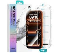 BENKS GlassWarrior Sapphire Coating Screen Protector for iPhone 17 Pro 6.3 inch, 3D Full Coverage Tempered Glass, Ultra HD Clarity, Anti-Scratch & Bubbles-Free, Smooth Touch, Anti-Fingerprint