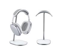 BENKS Headphone Stand for Apple Airpods Max Headset Stand Headphone Holder Universal Aluminum Gaming Headset Holder Earphone Display Earbuds Mount For All Headphones- White