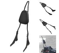 Benlari Gloss Black Detachable Sissy Bar Passenger Backrest Pad Compatible 2004-2023 for Harley Davidson Sportster XL 1200 883 SuperLow Iron 48 (Tall Sissy Bar)