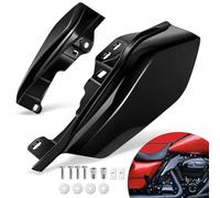 Benlari Gloss Black Mid Frame Air Deflectors Heat Shields Deflector 2009-2023 Compatible for Harley Davidson Touring Street Glide Road Glide Electra Glide Road King Ultra Limited Tri Glide CVO