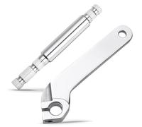 Benlari Inner Shifter Lever Shaft Kit, 304 Stainless Steel Inner Shift Rod Lever Fit for Harley Davidson Touring Electra Glide Road Glide Road King Street Glide 1984-2016 Chrome