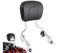 Benlari Passenger Backrest Sissy Bar, Detachable Quick Release Sissy Bar Backrest Fit for Harley Davidson Street GlideElectra Glide Road Glide Road King 2009-2024, Chrome (Chrome)
