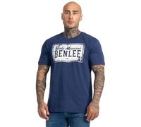 Benlee Men's Box Label Regular Fit Logo T-Shirt - Navy, X-Large