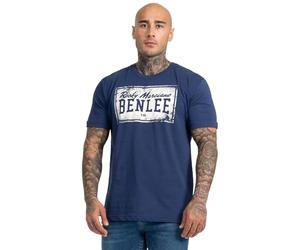 Benlee Men's Box Label Regular Fit Logo T-Shirt - Navy, X-Large