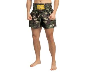 BENLEE Men's Thai Boxing Trousers Plain Thai Camo Woodland L
