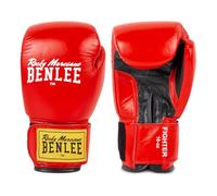 Benlee Rocky Marciano Leather Boxing Gloves Fighter - Red/Black, 14oz