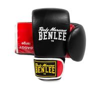 BENLEE Rocky Marciano Unisex - Adult BAGGY Leather Bag Mitts, Black/Red, M