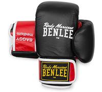 Benlee Rocky Marciano Unisex - Adult Baggy Leather Bag Mitts, Black/Red, S
