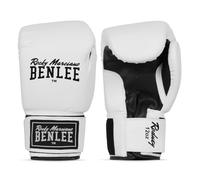 BENLEE Rodney Faux Leather Boxing Gloves, White/Black, 10 oz