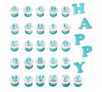benlidoner 26 PCS Alphabet Cookie Cutters, Fondant Letters Cutters, Icing Letters Cutters for Wedding, Birthday, Christmas, Baby Shower Cake Decoration