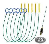 benlidoner 6 Pieces Drain Snake, 35 Inch Drain Unblocker Tool, Anti-Break Metal Nylon Shower Drain Unblocker for Sink, Bathroom Tub,Shower,Sewer