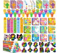 BenLouis Bible Party Supplies Christian Inspirational Verses Gift Prizes Bulk Pack for Kids Operation Christmas Child Sunday School Religious Church Activities Goodie Bag Fillings