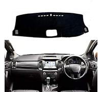 BENME Car Dashboard Cover with Right Hand Drive for Ford Ranger 2015 2016 2017 2018 2019 with Storage Box Carpet Sun Protection Mat for Auto Dashboard,Black