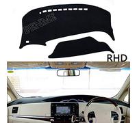 BENME Dash Cover For Toyota Previa 50 2006~2019 XR50 Estima Tarago Anti-Slip Mat Dashboard Cover Pad Anti-UV Dashmat Protector Auto Accessories,Black/Polyester-RHD