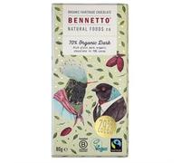 Bennetto Organic Chocolate Bar 70% Dark 80g