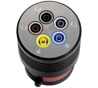 Benning 044040 TA Adapter CEE Plug 5-Pin 16A 4mm Socket for Testing