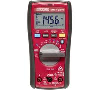 Benning MM 10-PV Handheld Multimeter, 6000-count, CAT IV 600V.