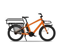Benno Bikes Boost CX EVO 5 Regular Family Kit 500Wh Electric Cargo Bike in Neon Orange one size