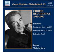Benno Moiseiwitsch Chopin Recordings 1939-1952 - Volume 3 (CD) Album (US IMPORT)