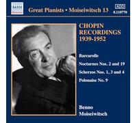 Benno Moiseiwitsch - Chopin Recordings Vol.3