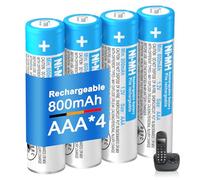 BENNTOP 4 x AAA Batteries NI-MH 800 mAh 1.2 V Rechargeable for Gigaset
