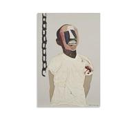 Benny Andrews Poster Study for Portrait of Oppression (Homage to Black South Africans) (1985) Picture Print Canvas Poster Wall Paint Art Posters Decor Modern Home Artworks 08x12inch(20x30cm)