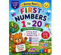 Benny Bear's First Numbers: A Fun Preschool Workbook to Trace, Count, Color & Learn Numbers 1-20 | Perfect for Ages 3-5