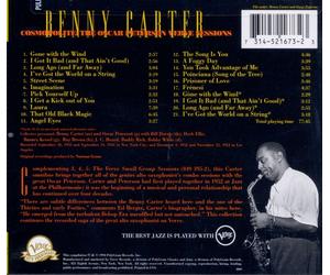 BENNY CARTER (SAX) - COSMOPOLITE: THE OSCAR PETERSON VERVE SESSIONS NEW CD