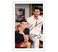 Benny Turland & Tim Robard Signed Photo Print With Pre Printed Signature NEIGHBOURS - Autograph Gift, 6x4 Inches 15.2 cm x 10.16 cm