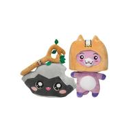 Benolla Boxy and Foxy Plush Toy, Anime Lanky Toys, Soft Stuffed Plushies,Removable Figure Toys Anime Soft Stuffed Doll for Kids and Fans(Foxy and Rock Plush Toy)