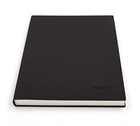BenOpinion Large Blank Notebook Journal for Writing Drawing, Soft Faux Leather Cover, 100GSM Papers, 320 Pages, A4 8.4x11.4 inches Sketch Book (Black, Plain)