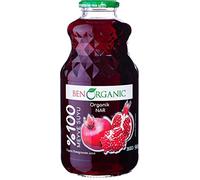 BenOrganic Pomegranate Juice 1 x 946 ml Glass Bottles, Organic Juices, Sugar and Additives Free - Not from concentrate
