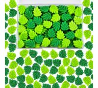 BENOSPACE 100PCS Resin Leaves Embellishments Flatback Mulberry Tree Leaves Beads Scrapbooking Craft Supplies Accessories for DIY Hair Clip Hairpin Phone Case Jewelry Making Bracelets Necklaces Earring