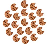 BENOSPACE 20Pcs Cookie Iron on Embroidered Patches,Cute Cookie Sew On Stickers Suitable for Clothes Dress Hat Pants Shoes Curtain,Cookie Embroidery Patch DIY Sewing Craft Decoration Applique Patch