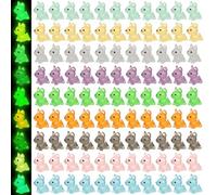 BENOSPACE Resin Dogs, 108Pcs Mini Resin Luminous Dog Figurines Tiny Cute Animals Ornament Glow in The Dark Dog Pet Statues for DIY Craft Party Cake Topper Decor Micro Landscape Dollhouse Fairy Garden
