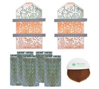 Benote Diamond Art Tray Painting Large Capacity Diamond Rhinestone Plate Tray with Divider, Paint Brush, Shining Bags