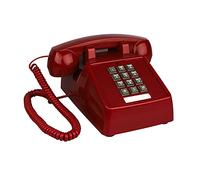 Benotek Landline Phone for Home Retro Amplified Single Line Corded Desk Telephone with Extra Loud Ringer Land Line House Phone Old Fashion Telephones for Seniors (Red), black