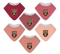 Benoxine Muslin Baby Bibs Soft and Absorbent Adjustable Baby Dribble Bandana Bibs with Adjustable Snaps for Unisex Baby Girls & Boys,6-Pack