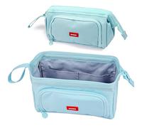 BenPo bar Large Pencil Case Big Capacity Pencil Bag Portable Pencil Case School Supplies Suitable for Middle High School College Students Girls Boys Teen Storage Organizer Gift (Navy)