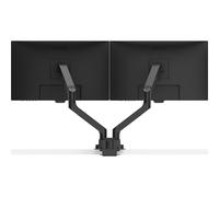 BenQ BDH01 Dual Monitor Arm -Gas Spring Monitor Stand for 2 Screens Up to 35'' & 44lbs, Heavy Duty, Quick Installation, No Sagging, Top Clamp and Grommet Base, Reinforcement Plate, VESA 75x75 &100x100