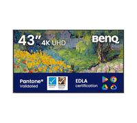 BenQ SL4304 Digital Signage Display 43” 4K UHD Pantone® Validated, Android 13, 500 Nits, 24/7, 50,000 hrs, Mac Color, Wi-Fi, HDMI, 12W × 2 Speakers, Landscape & Portrait, 3-Year Warranty