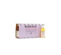 Benriach - The Smoky Twelve Speyside Single Malt Scotch - 12 year old Whisky 5cl x 12 46% ABV Miniatures (12 x 5cl)