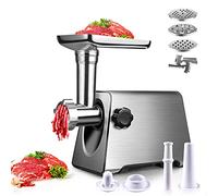 BenRich 2800W Electric Meat Grinder and Sausage Maker, Powerful Meat Mincer with Copper Motor, Heavy-Duty Food Mincer Machine with Stainless Steel Body for Home Kitchen Use, Easy to Clean
