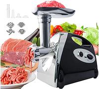 BenRich® Electric Meat Mincer Grinder and Sausage Maker 2800 Watt Stainless Steel Mincing Machine -Black